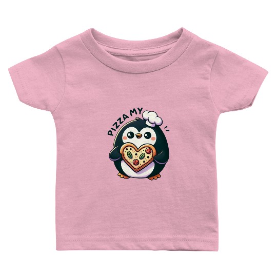 Pizza My Heart - Cheesy Love Baby T Shirts