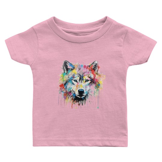 Grafitti Wolf Baby T Shirts