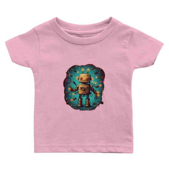 Tangled Techmas Bot Baby T Shirts