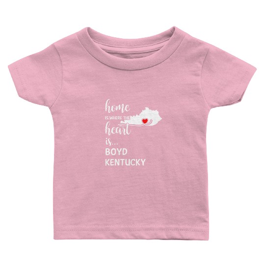 Boyd County Kentucky Is Where My Heart Is Gift Baby T Shirts