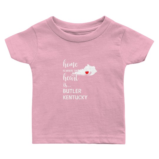 Butler County Kentucky Is Where My Heart Is Gift Baby T Shirts