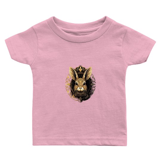 Easter Bunny Rabbit Mandala Arts Easter Day Baby T Shirts