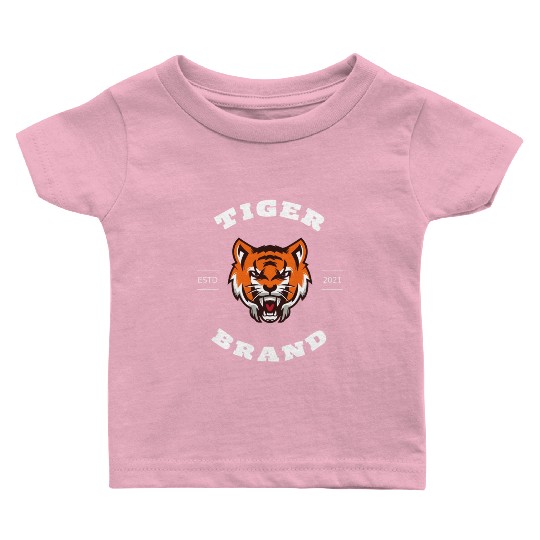 Bold Tiger Stripes: Black and Orange Baby T Shirts