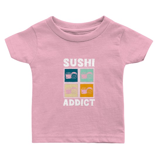Sushi Delicious Kawaii Cuisine Baby T Shirts