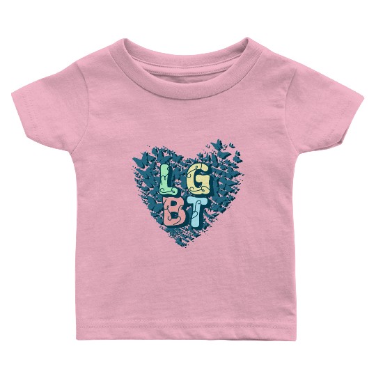 Fluttering Freedom: LGBT Butterfly Baby T Shirts