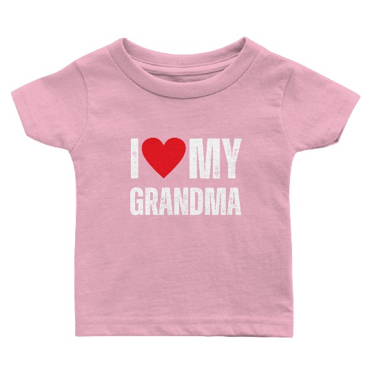 I Love My Grandma Baby T Shirts