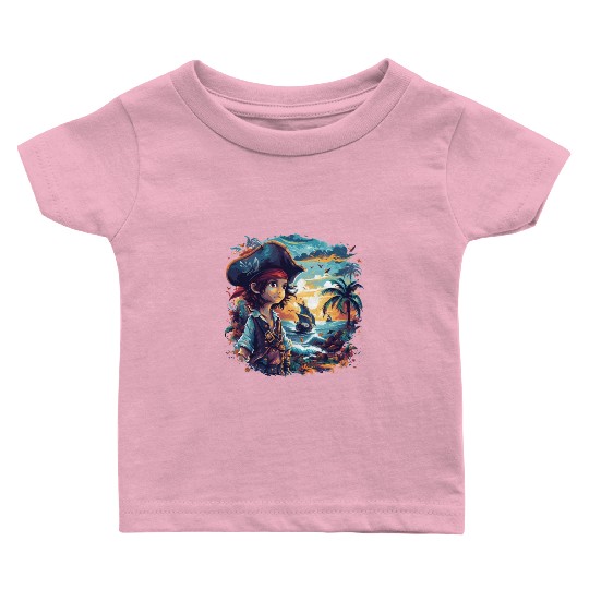 Pirate Pirate Captain Children's Pirate Baby T Shirts