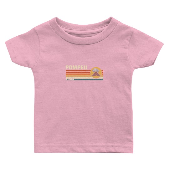 Pompeii Italy Vintage Volcanic Eruption Gift Baby T Shirts