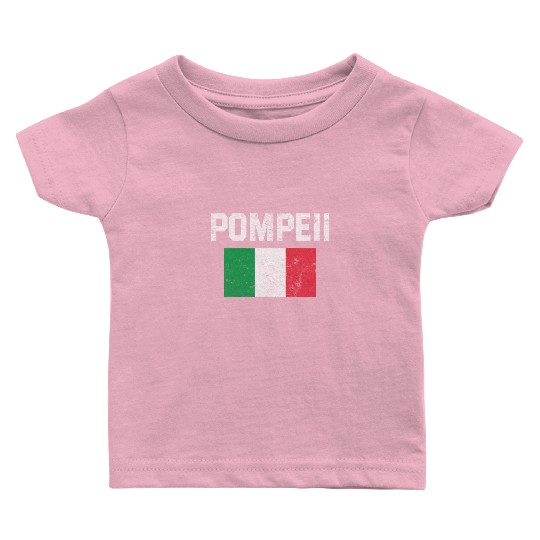 Pompeii Flag Italy Geology Baby T Shirts
