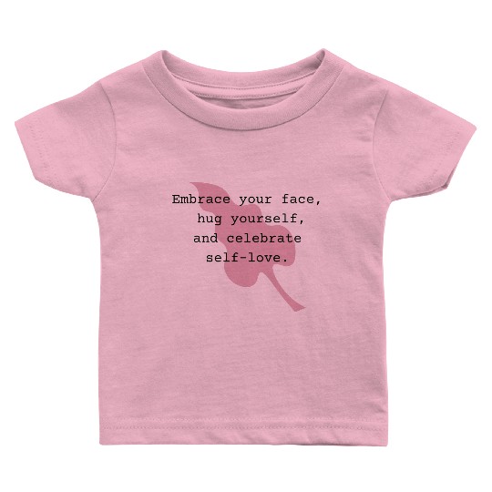Self-Love Affirmation Leaf Design Baby T Shirts
