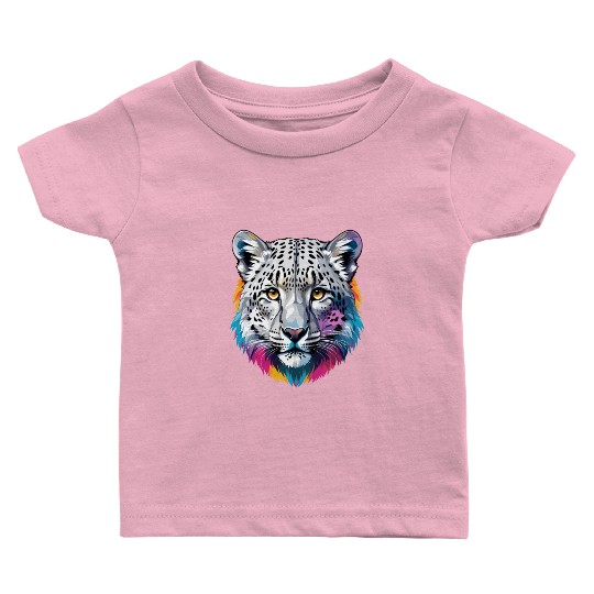 Snow Leopard Baby T Shirts