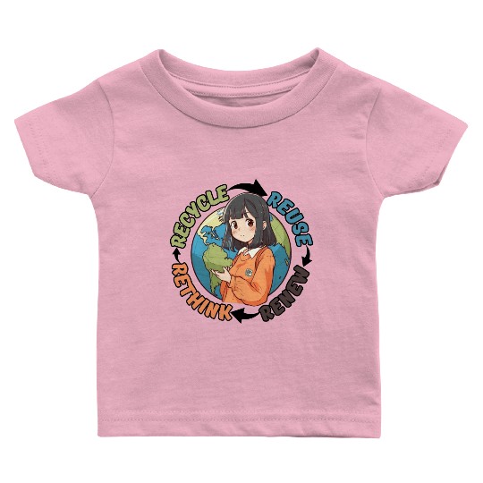 Recycle Reuse Renew Rethink Baby T Shirts