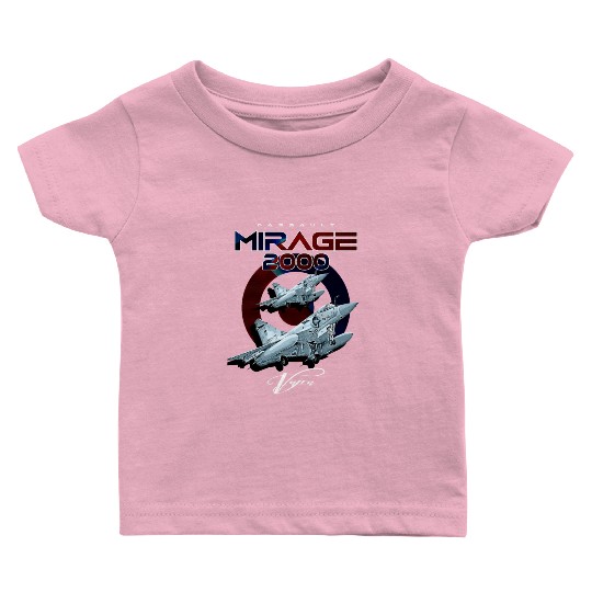 Dassault Mirage 2000 French Vintage Multi-Role Fig Baby T Shirts