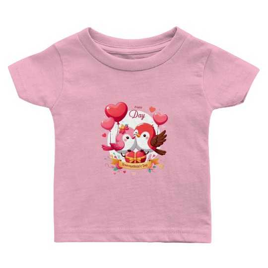 Valentine Day Simpl Baby T Shirts