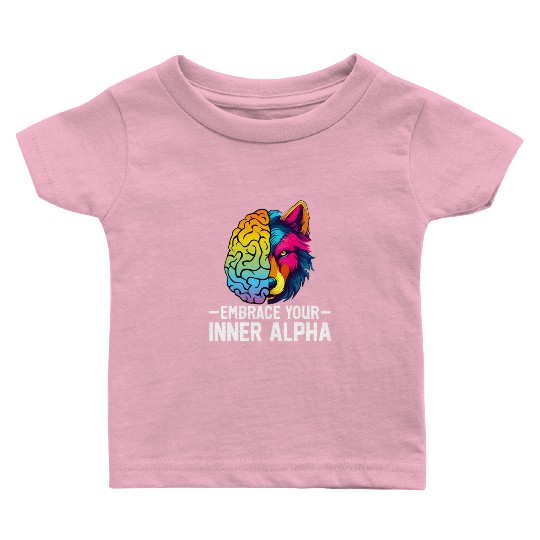 Men Alpha Male Wolf Baby T Shirts