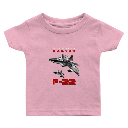 F-22 Raptor Fighterjet Us Air Force Warbird Baby T Shirts