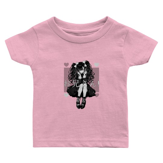 Gothic Maid Anime Harajuku Yami Kawaii Aesthetic Baby T Shirts