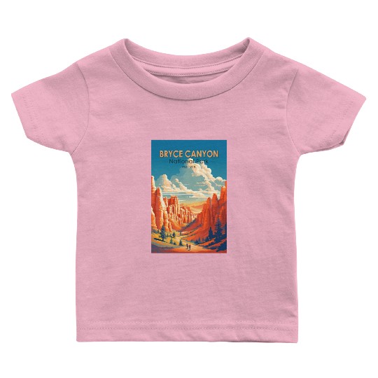 Bryce Canyon National Park Travel Art Vintage Baby T Shirts