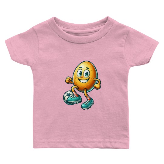 Easter egg football design, footballer Easter Baby T Shirts
