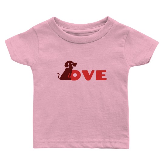 My Dog is My Valentine Baby T Shirts