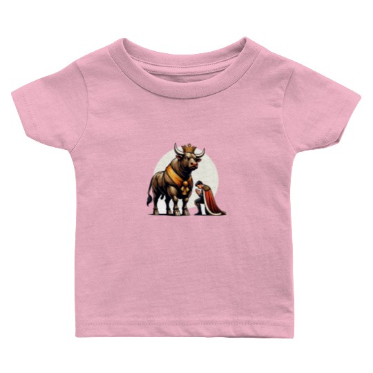Rodeo Bull Riding Livestock Show Farmer Cattle Baby T Shirts