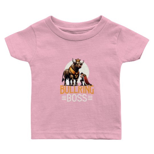 Rodeo Bull Riding Livestock Show Farmer Cattle Baby T Shirts