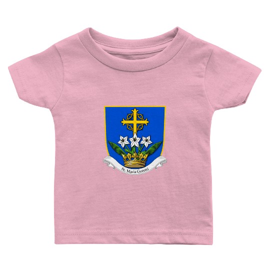 St Maria Goretti Lily Saints Catholic Purity Baby T Shirts