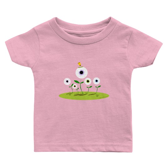 CIRCUS IN SPRING: EYES ON SPRING FLOWERS Baby T Shirts