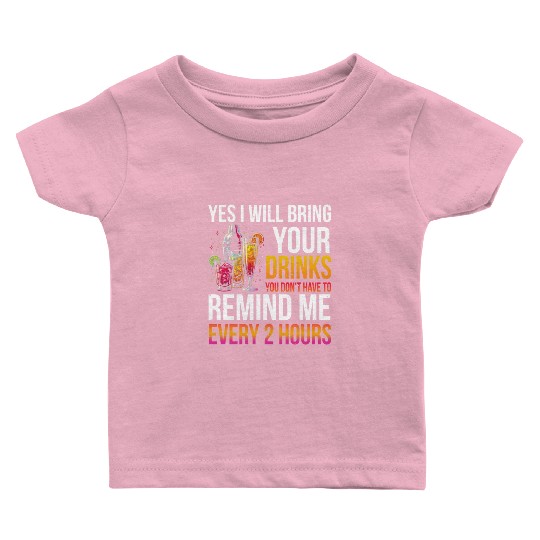 Bartender funny Bartending Baby T Shirts