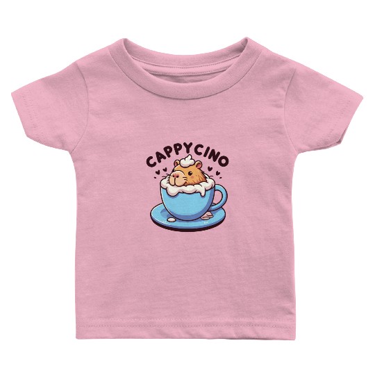 Cappyccino Capybara Coffee Cappuccino Baby T Shirts