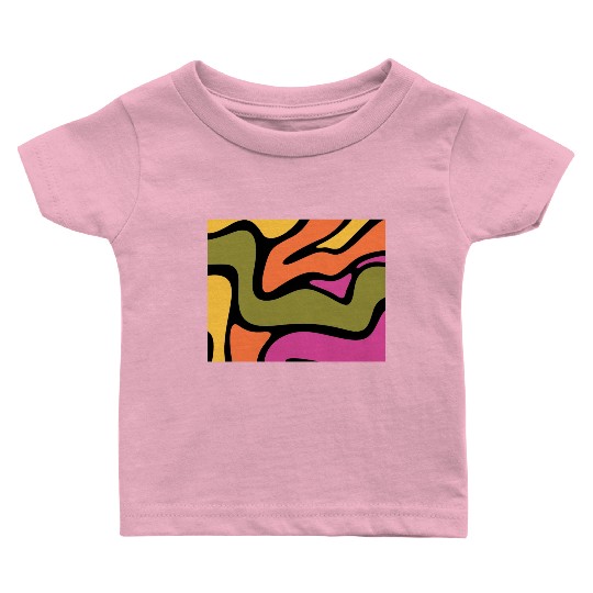 Psychedelic patterns, Aesthetic, Retro, Vintage Baby T Shirts
