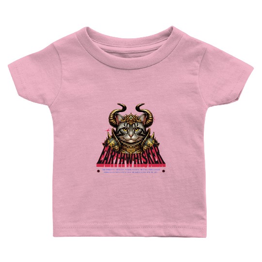 Taurus Cat Knight - Zodiac Astrology Warrior Baby T Shirts