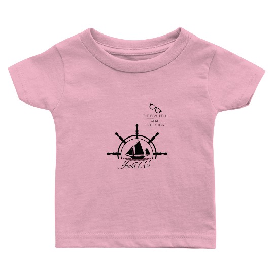 YACHT CLUB Design by Tavia Linen Baby T Shirts