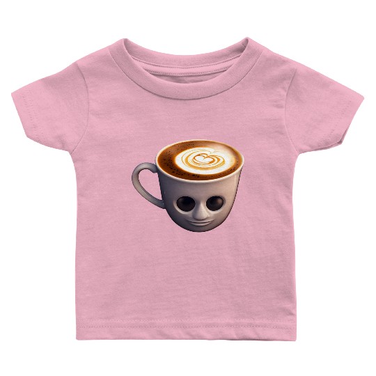 Creepy Coffee Cup Baby T Shirts
