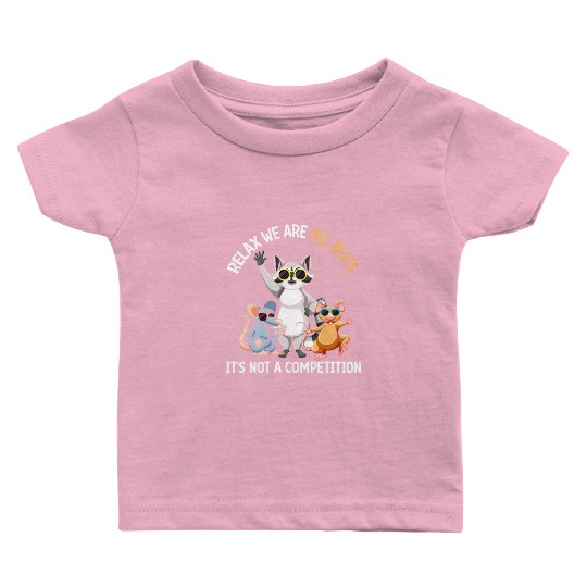 Funny Raccoon Mouse and Rat Baby T Shirts