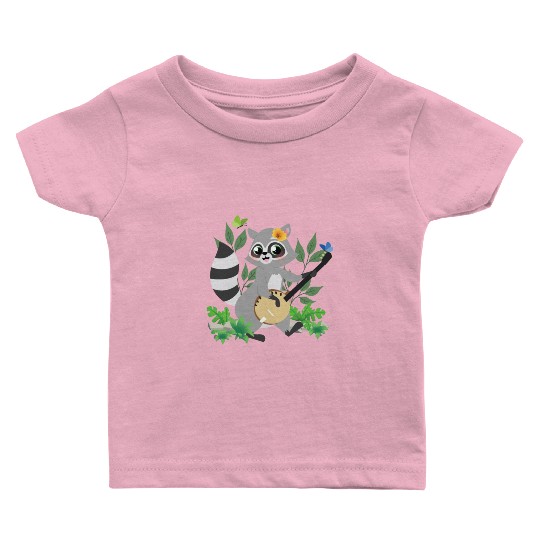 Raccoon Cottagecore Naturecore Kids Baby T Shirts