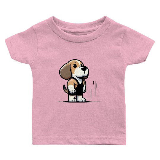 Beagle Buff: Hitting the Gym in Style Baby T Shirts