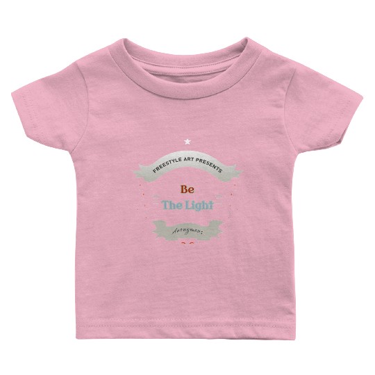 Radiant Typography Badge Illustration Baby T Shirts