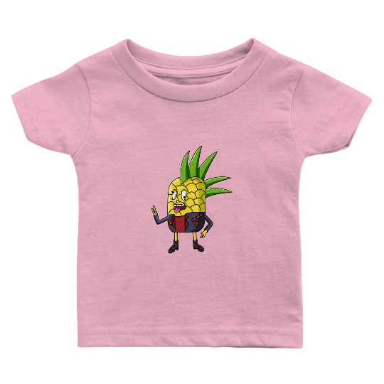 Punk Pineapple Baby T Shirts