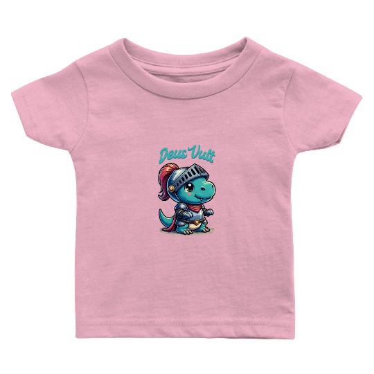 Deus Vult Historical Knight Dragon Baby T Shirts