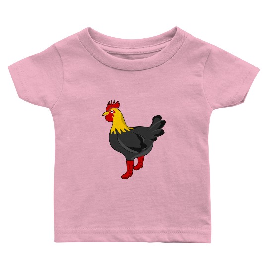 Farmer Rain Boots Chicken Farm Chickens Baby T Shirts