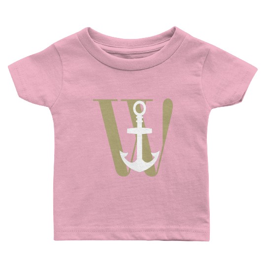 Wanchor W Anchor Essential,Hunter, pirate, ship Baby T Shirts