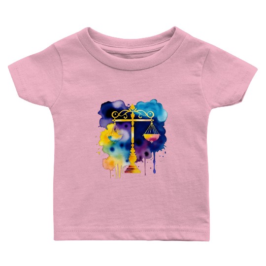 Color splash zodiac: Libra Baby T Shirts