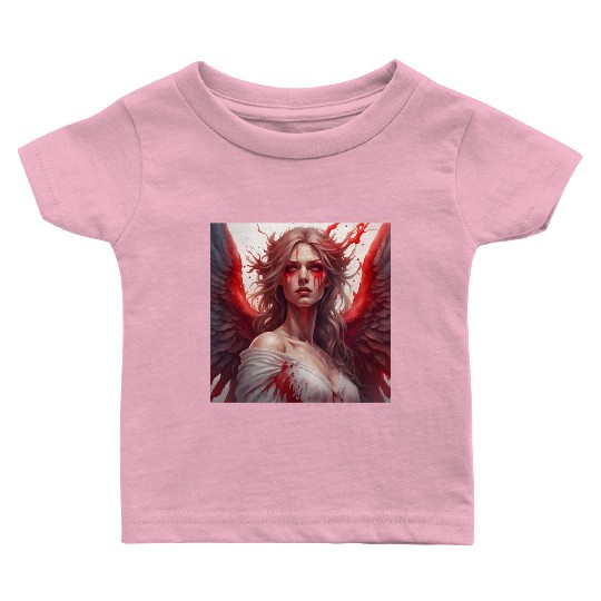 angel illustration wallart retro decoration Baby T Shirts
