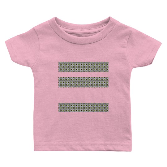 irregular stripes of green and lavender Baby T Shirts