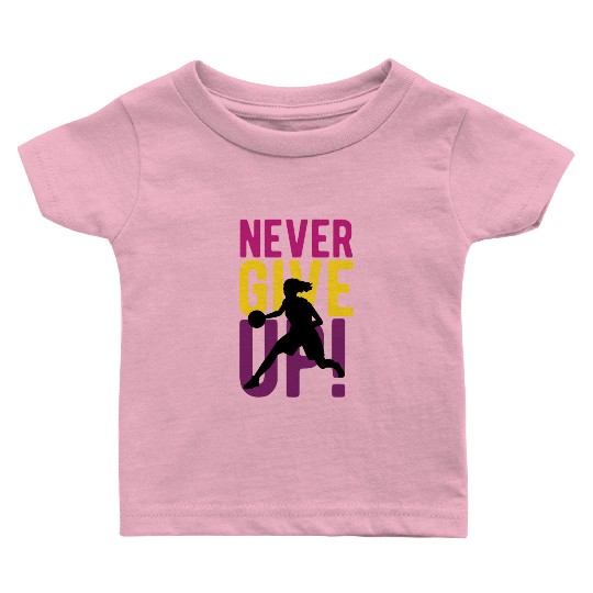 Perseverance in Play The Basketball Battle Cry Baby T Shirts