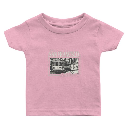 SAN FRANCISCO CALIFORNIA POWELL STREET Baby T Shirts