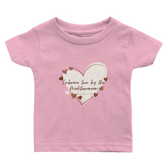 Embrace love by the Mediterranean Baby T Shirts
