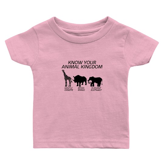 Animal Baby T Shirts, Know Your Animal Kingdom Giraffe