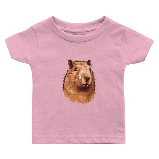 Capybara In Nature Baby T Shirts